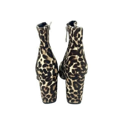 Charles David Studio Leopard Calf Hair Leather Ankle Booties