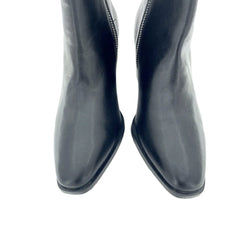 Treasure & Bond Dustin Black Leather Pull On Heeled Ankle Boots