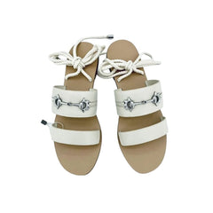 Senso Cleo Ivory Leather Gladiator Sandals