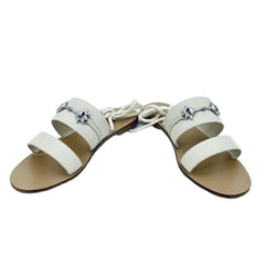 Senso Cleo Ivory Leather Gladiator Sandals