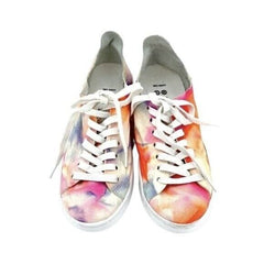 SCHUTZ Sneakers Tie Dye Neon Soft Suede Leather Tennis Shoes SZ 6.5 NEW SH14