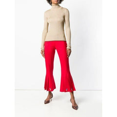 Marco De Vicenzo Gold Lurex Turtleneck Sweater