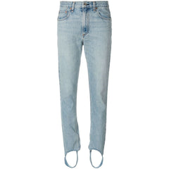 Rag & Bone High Rise Pinebox Olivia Stirrup Jeans Light Wash