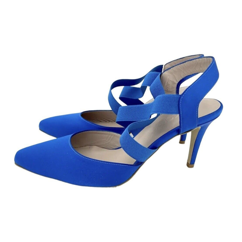 Daniele Ancarani Blue Satin Pumps