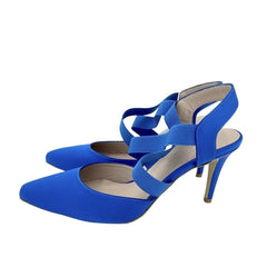 Daniele Ancarani Blue Satin Pumps