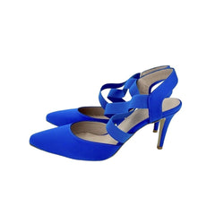 Daniele Ancarani Blue Satin Pumps