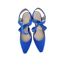 Daniele Ancarani Blue Satin Pumps