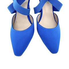 Daniele Ancarani Blue Satin Pumps