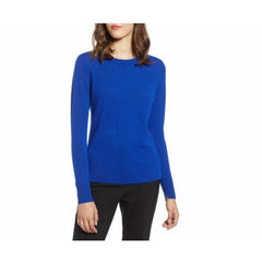 Halogen Crewneck Cashmere Sweater Blue Mazarine