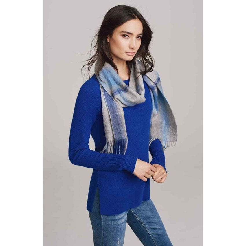 Halogen Crewneck Cashmere Sweater Blue Mazarine