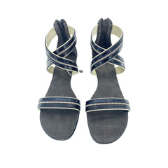 Tapeet Vicini Brown Leather Gladiator Sandals