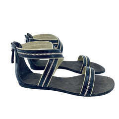 Tapeet Vicini Brown Leather Gladiator Sandals