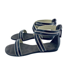 Tapeet Vicini Brown Leather Gladiator Sandals