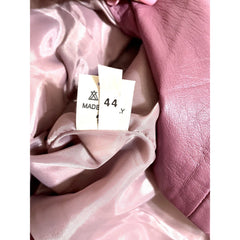 Vera Pelle Purple Leather Blazer