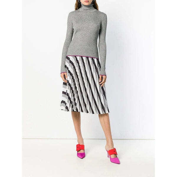 Marco De Vicenzo Silver Lured Turtleneck Sweater