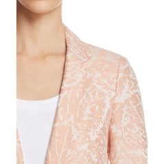 Lafayette 148 Lyndon Linen Jacquard Blazer Pink Blush