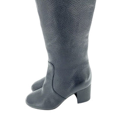 Via Spiga Finlay Black Leather Tall Over The Knee Boots