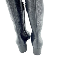 Via Spiga Finlay Black Leather Tall Over The Knee Boots