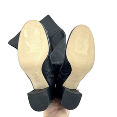 Via Spiga Finlay Black Leather Tall Over The Knee Boots