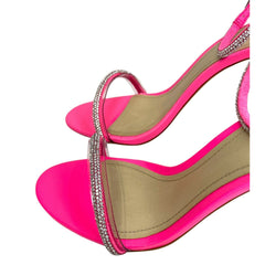 Schutz Fabienne Glam Crystal Embellished High Heel Sandals