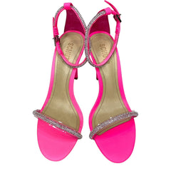 Schutz Fabienne Glam Crystal Embellished High Heel Sandals