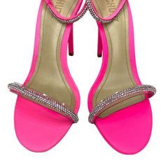 Schutz Fabienne Glam Crystal Embellished High Heel Sandals