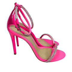 Schutz Fabienne Glam Crystal Embellished High Heel Sandals