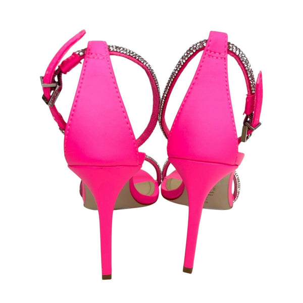 Schutz Fabienne Glam Crystal Embellished High Heel Sandals