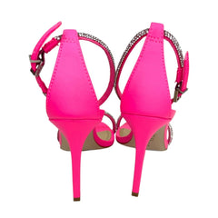 Schutz Fabienne Glam Crystal Embellished High Heel Sandals