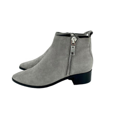 Dolce Vita Marra Gray Suede Leather Ankle Chelsea Boots