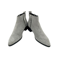 Dolce Vita Marra Gray Suede Leather Ankle Chelsea Boots