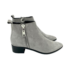 Dolce Vita Marra Gray Suede Leather Ankle Chelsea Boots