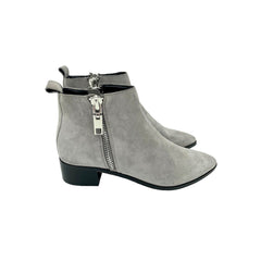 Dolce Vita Marra Gray Suede Leather Ankle Chelsea Boots