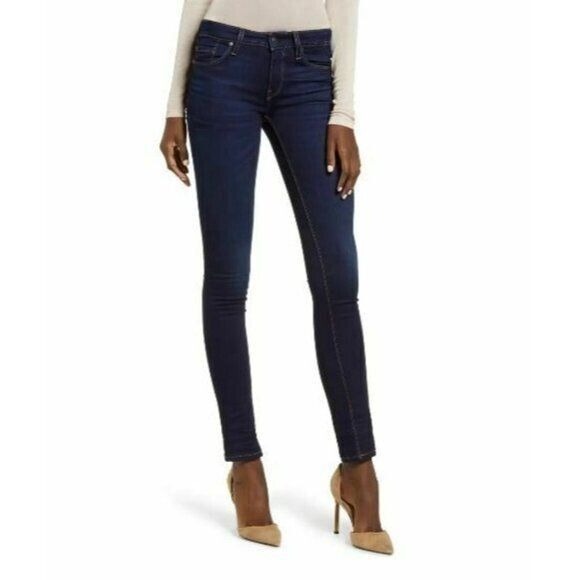 Hudson Jeans Krista Super Skinny Dark Wash Low Rise Jeans