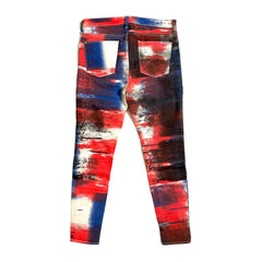 Hudson Jeans Nico Mid-Rise Super Skinny Geometric Print