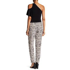 Joie Salma Animal Print Silk Joggers