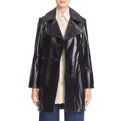 Simon Miller Bowa Double Breasted Patent Leather Jacket