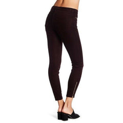 J Brand Iselin Stretch Blackberry Ankle Zip Corduroy Pants
