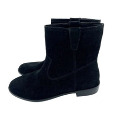 Rebecca Minkoff Chasidy Black Suede Leather Pull On Ankle Boots