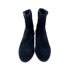 Rebecca Minkoff Chasidy Black Suede Leather Pull On Ankle Boots