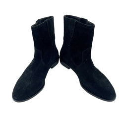 Rebecca Minkoff Chasidy Black Suede Leather Pull On Ankle Boots