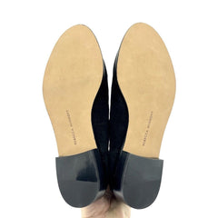 Rebecca Minkoff Chasidy Black Suede Leather Pull On Ankle Boots