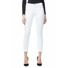 Good American Good Legs Crop High Rise Stretch Denim White Jeans