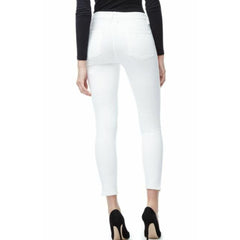 Good American Good Legs Crop High Rise Stretch Denim White Jeans