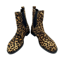 Rebecca Minkoff Sabeen Leopard Print Fur Studded Ankle Boots