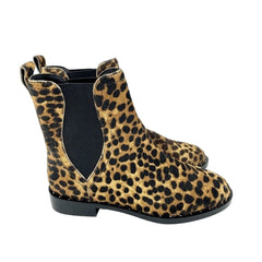 Rebecca Minkoff Sabeen Leopard Print Fur Studded Ankle Boots
