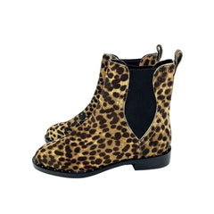 Rebecca Minkoff Sabeen Leopard Print Fur Studded Ankle Boots