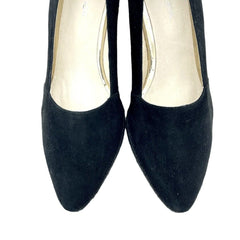 Atelier Mercadal Greta Wedge Espadrilles Black Suede Leather Shoes