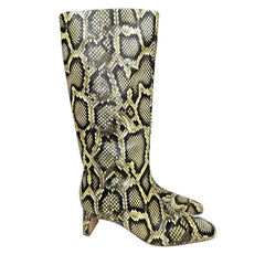 Loeffler Randall Leighton Sahra Tall Snake Leather Print Boots