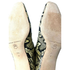 Loeffler Randall Leighton Sahra Tall Snake Leather Print Boots